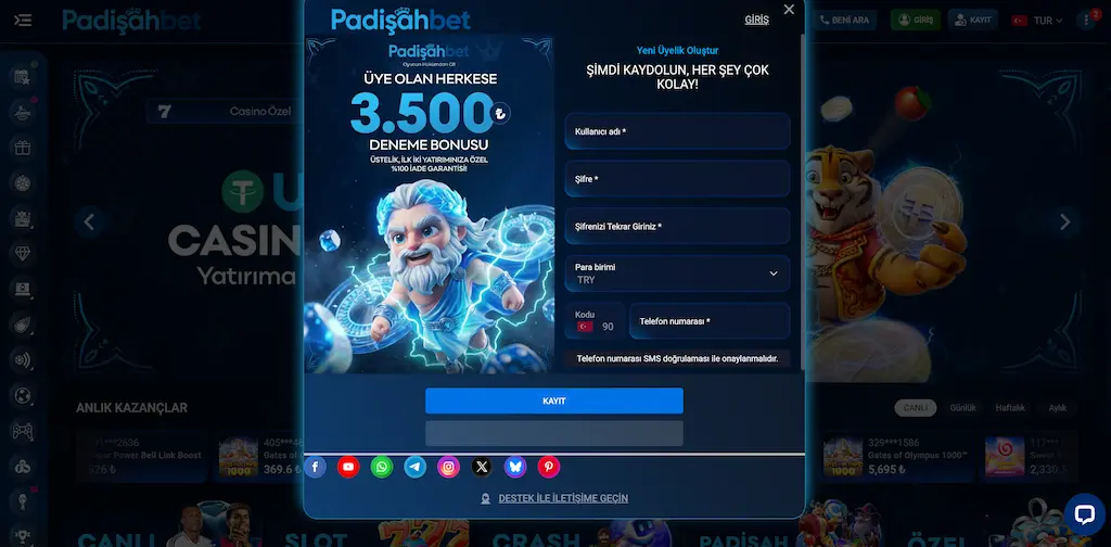 Padişahbet kayıt