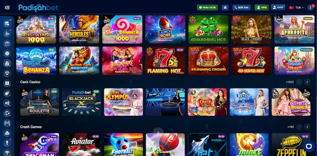 Padişahbet slot oyunları